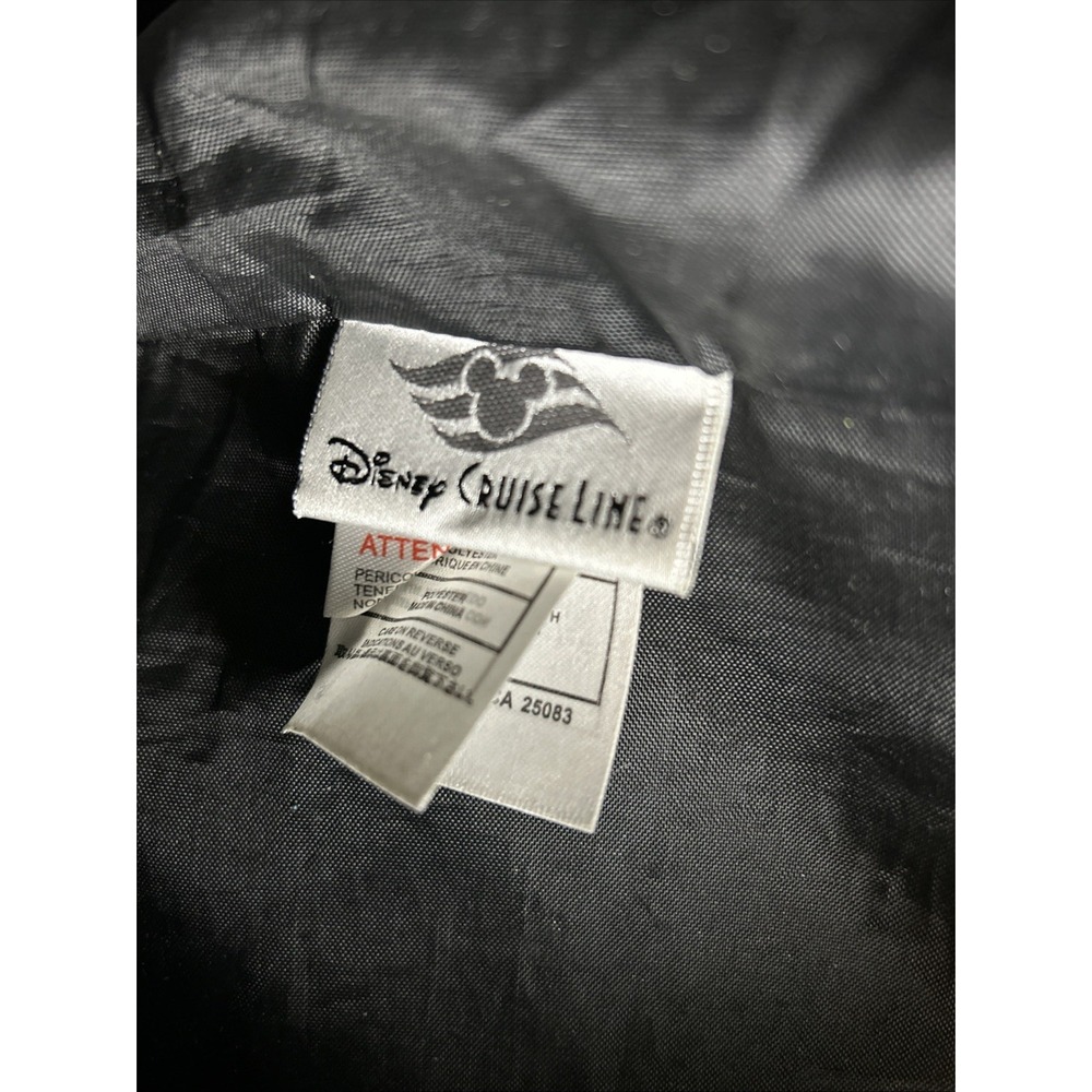 Disney Cruise Line Excl. Backpack Black Nylon w Leather Accents Mickey‎ Ears - Picture 5 of 9